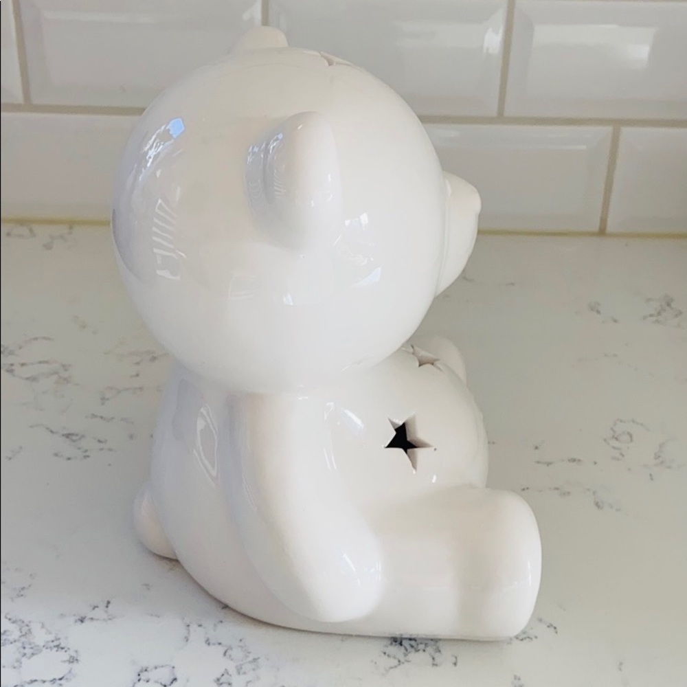 Lila & Jack White Ceramic Bear Cordless Lamp - Picture 5 of 15